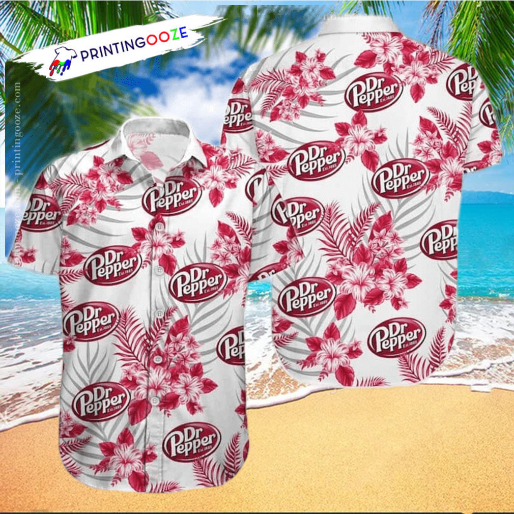 Dr Pepper Flower Hawaiian Shirt - Limotees