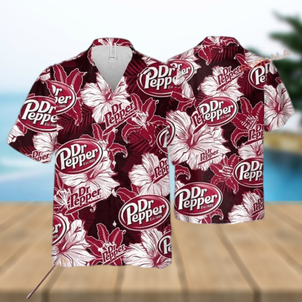 Dr Pepper Funny Hawaiian Shirt Tropical Flower Pattern Beer Lovers Gift - Limotees