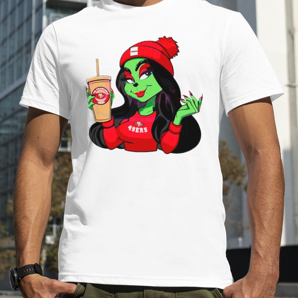 Female Grinch San Francisco 49ers football shirt