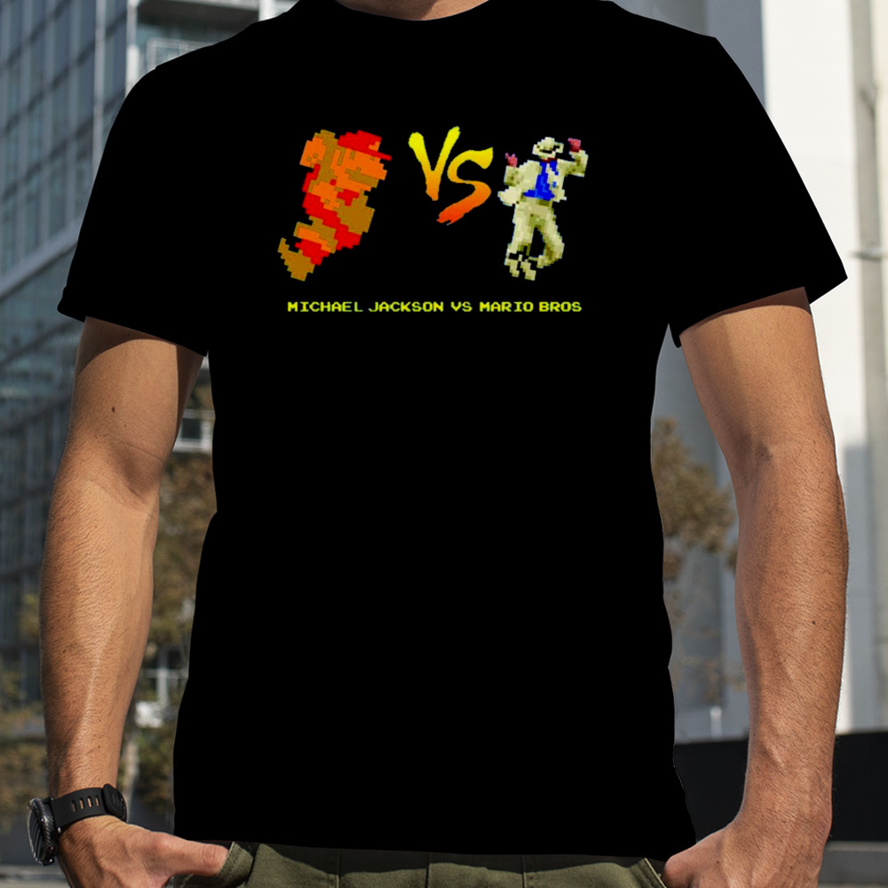 Michael Jackson vs Mario Bros Video Game shirt