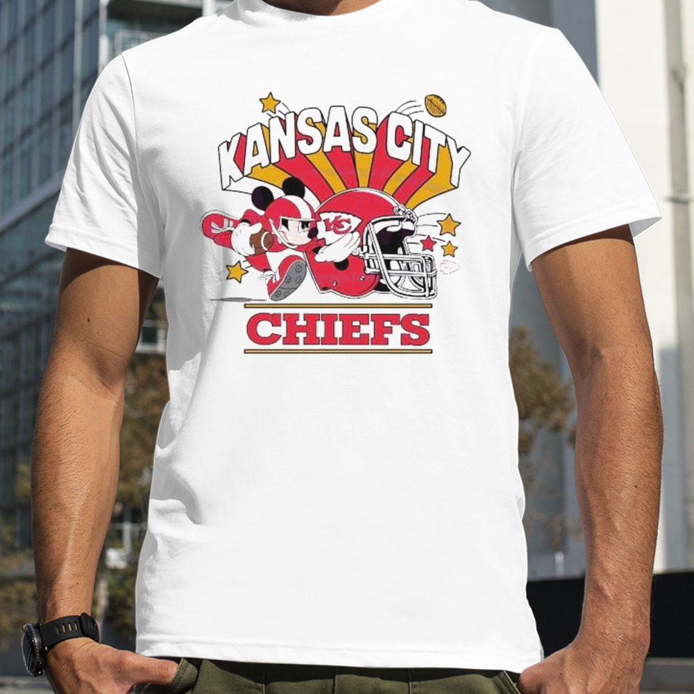 Mickey Mouse Football Kansas City Chiefs Helmet 2024 T-Shirt