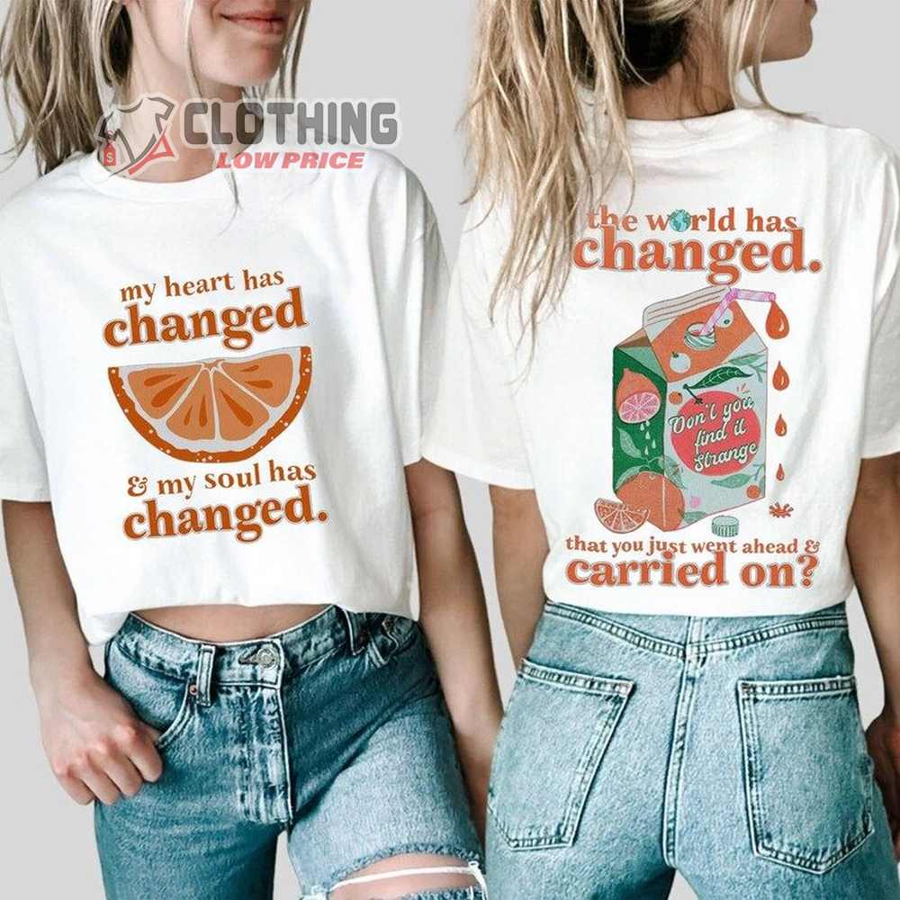 Orange Juice Sweatshirt, Sticky Season Tour 2023 Noah Kahan Merch, Trendy Aesthetic Music Shirt