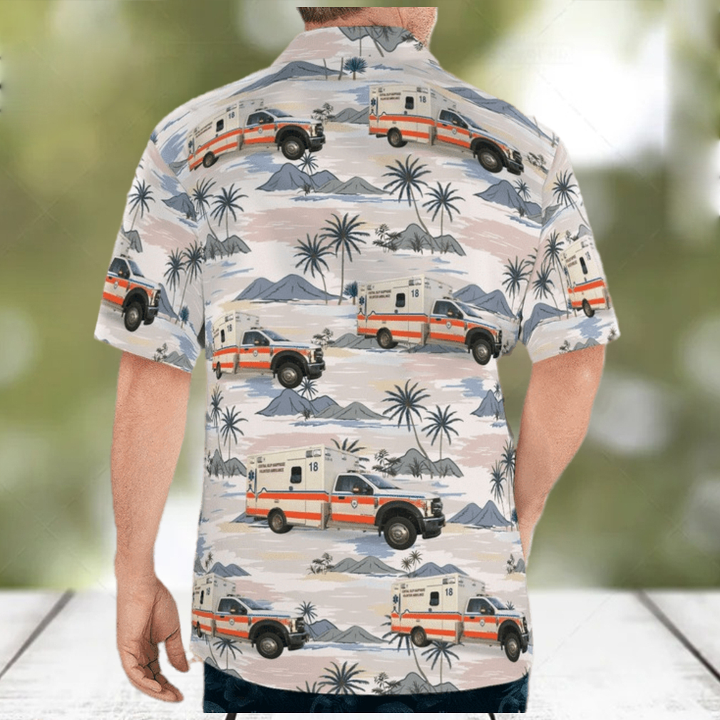 dlsi1804bg02 central islip new york central islip hauppauge volunteer ambulance hawaiian shirt - Limotees