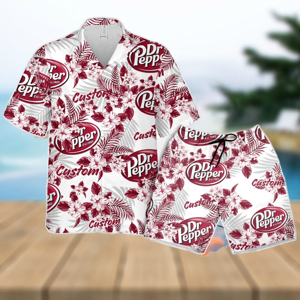 Dr.Pepper Hawaiian Shirt Flowers Pattern Personalized Gift Men And Women - Limotees