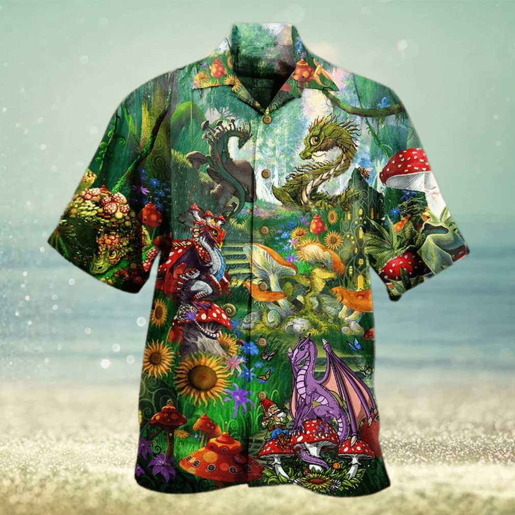 Dragon Mushroom Love Forest Hawaiian Shirt - Limotees