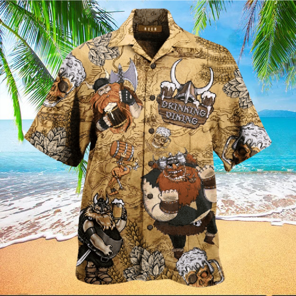 Drinking Beer Viking Hawaiian Shirt Unisex Adult Hw1773 hawaiian shirt - Limotees