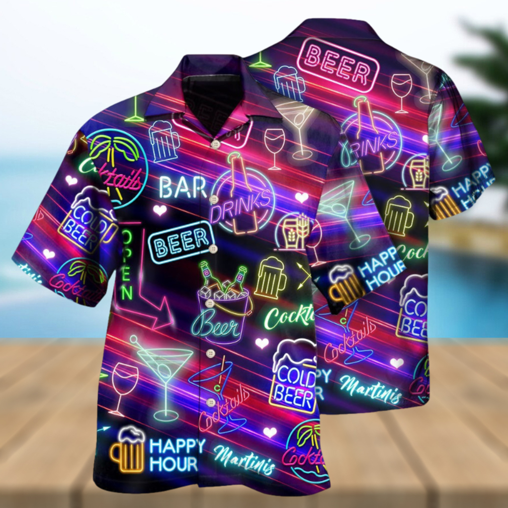 Drinking bar cocktails beer Hawaiian shirt - Limotees