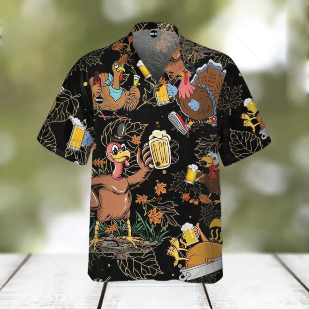 Drunk Turkey Thanksgiving Hawaiian Shirt - Limotees