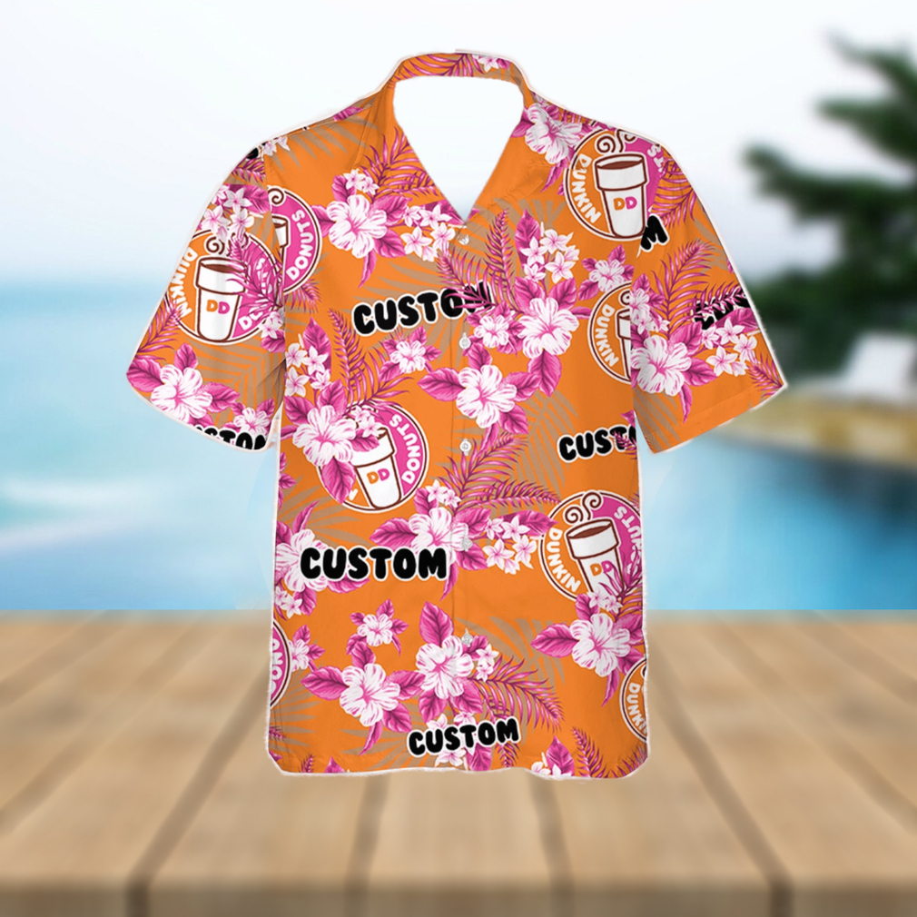 Dunkin Donuts Hawaiian Shirt Flowers Pattern Personalized Gift Men And Women - Limotees