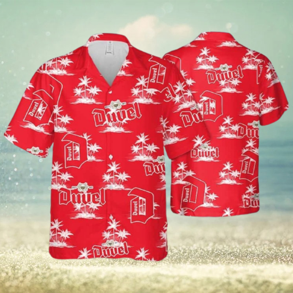 Duvel Beer Hawaiian Shirt Coconut Island Pattern - Limotees