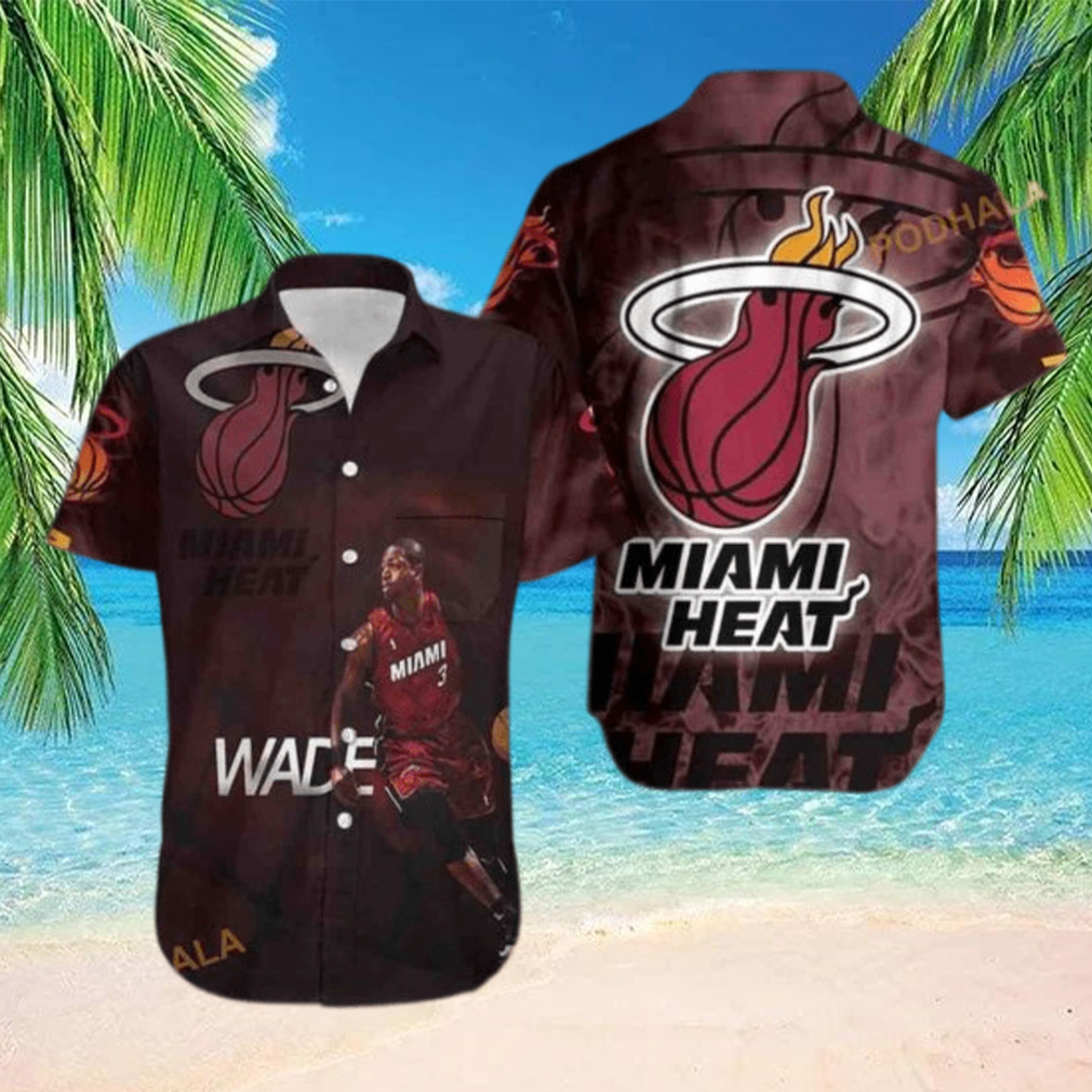 Dwyane Wade 3 Miami Heat Funny Hawaiian Shirt Gift For Basketball Lovers - Limotees