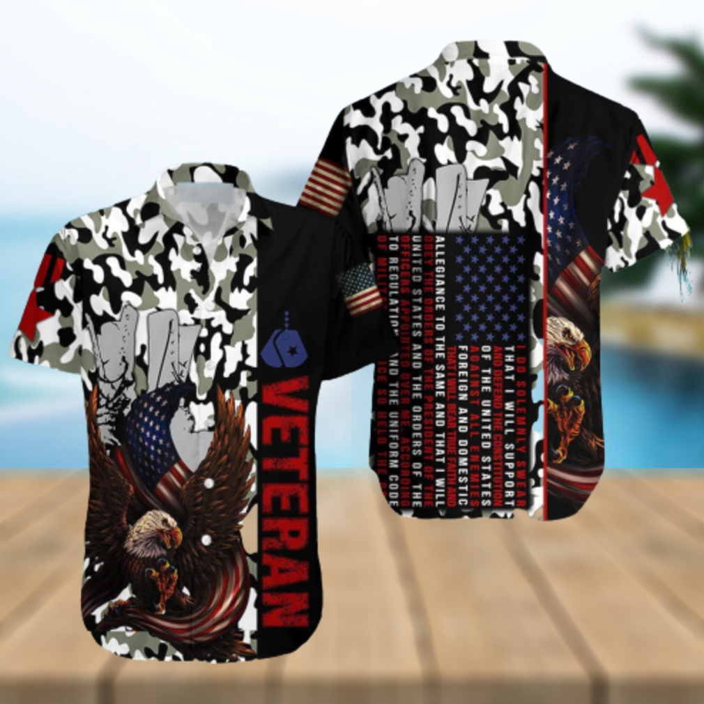 Eagle Veteran Aloha Hawaiian Shirts Gift For Summer Vacation - Limotees