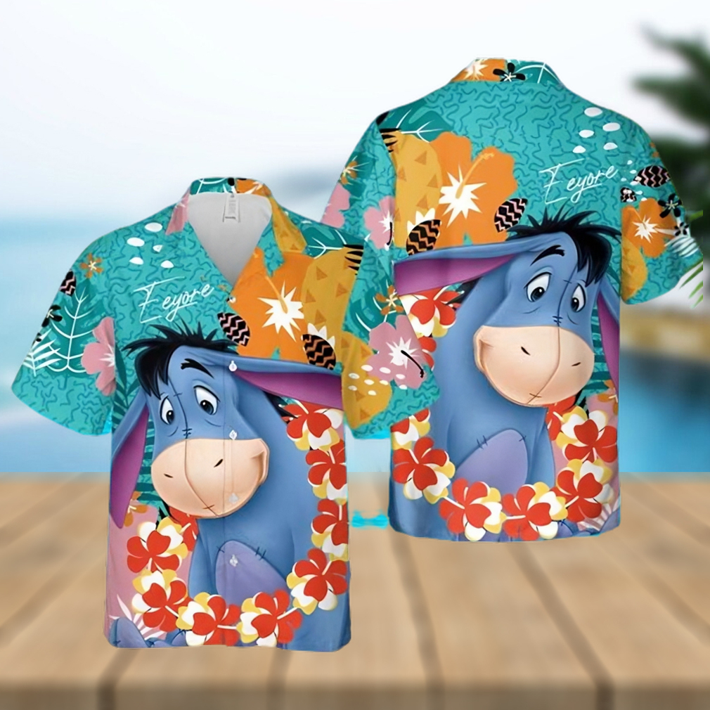 Eeyore Donkey Winnie The Pooh Disney Tropical Forest, Disney Hawaiian Shirt - Limotees