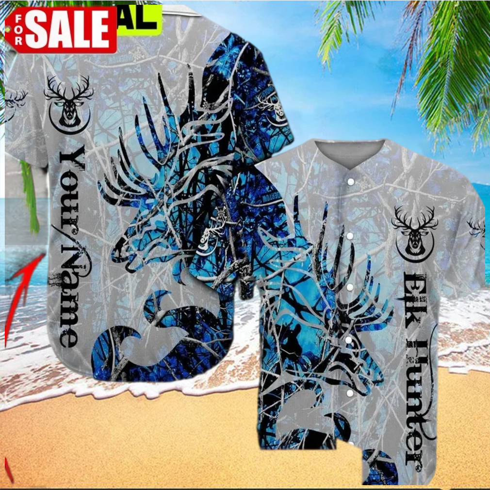 Elk Hunter Custom Baseball Shirt 3D Design All Over Printed Trending Baseball Jersey hawaiian shirt - Limotees