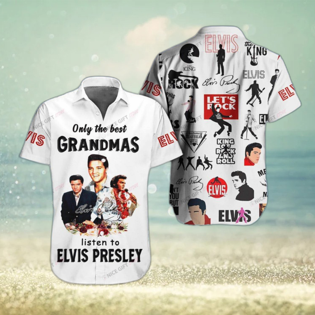 Elvis Presley Floral Design Hawaiian 3D Shirt For Fans Gift Beach - Limotees