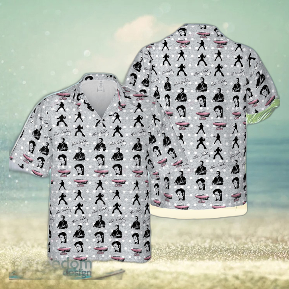 Elvis Presley Hawaiian 3D Shirt Style 5 For Men And Women Gift Short Sleeve Beach Shirt - Limotees