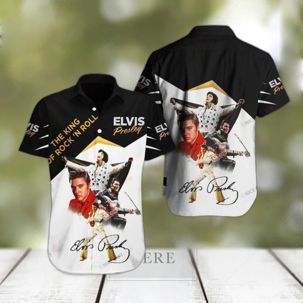 Elvis Presley Paradise Design Hawaiian 3D Shirt For Fans Gift Beach - Limotees