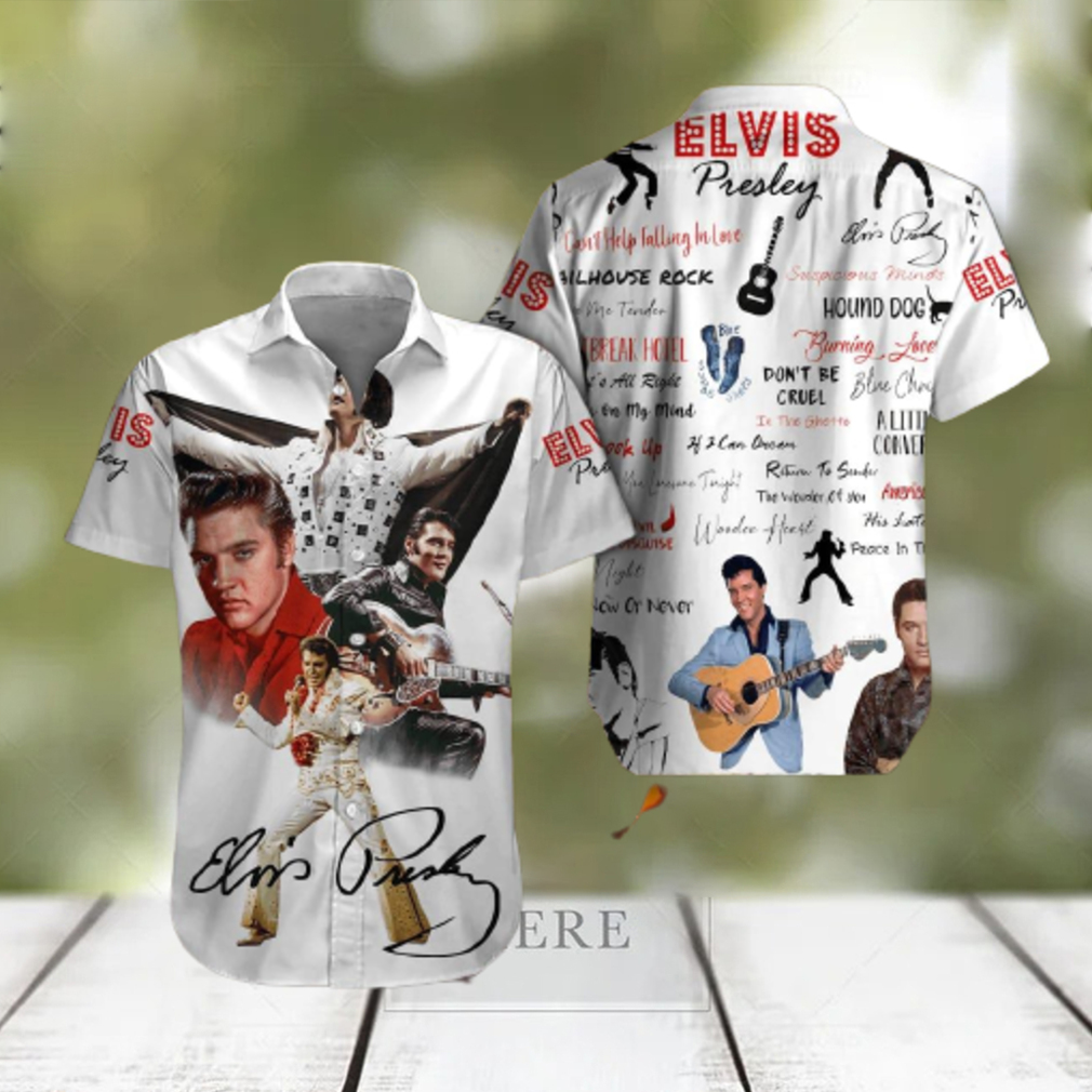 Elvis Presley Short Sleeve Guitarist hawaiian shirt - Limotees