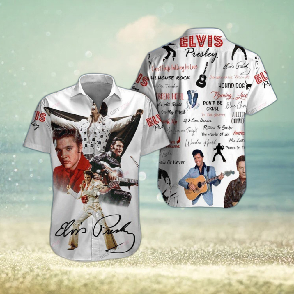 Elvis Presley Surf Design Hawaiian 3D Shirt For Fans Gift Beach - Limotees