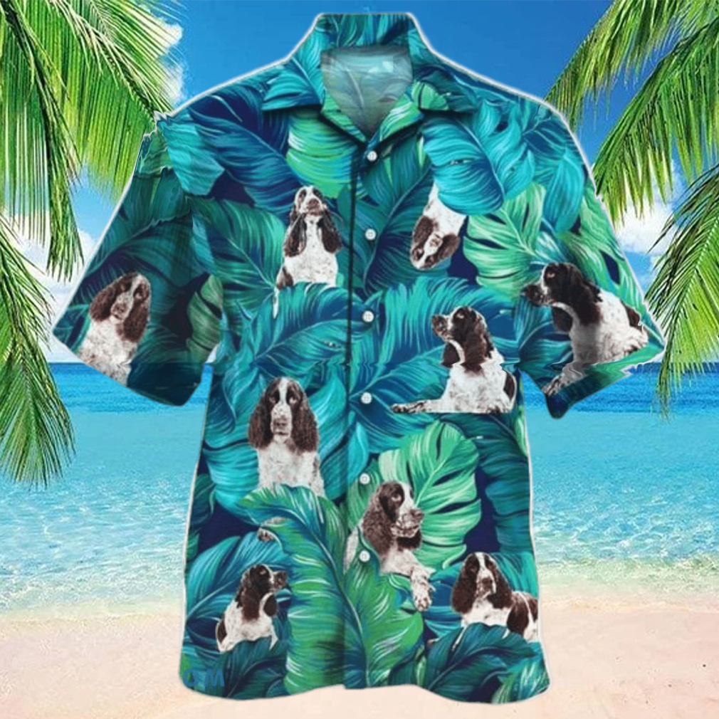 English Springer Spaniel Dog Lovers All Printed 3D Hawaiian Shirt For Men Women - Limotees