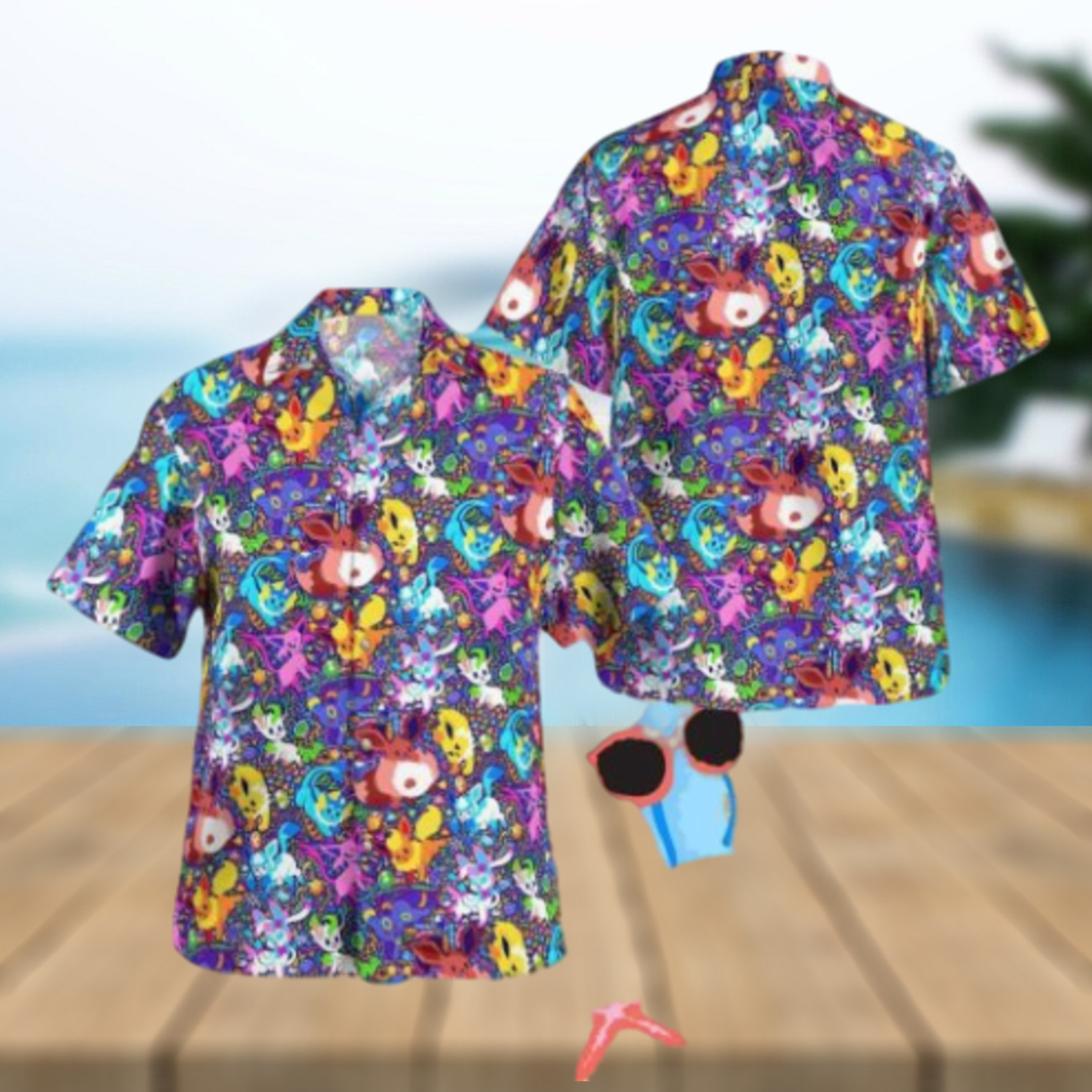 Evolution Pokemon Tropical Hawaiian Shirt For Men And Women - Limotees