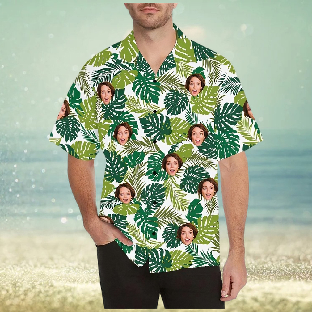 Face Logo on Hawaiian Shirt Beach Shirts Summer Hawaii Shirt Face Hawaiian Shirt - Limotees