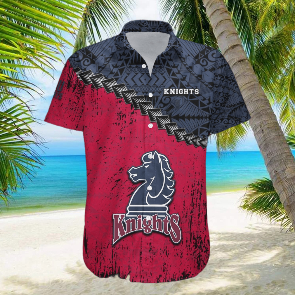 Fairleigh Dickinson Knights 3D Hawaiian Shirt Grunge Polynesian TattooNCAA Summer Beach For Fans Gift hawaiian shirt - Limotees