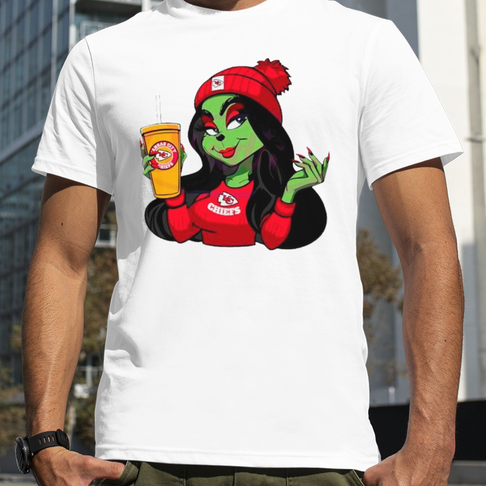 Female Grinch Kansas City Chiefs football team shirt