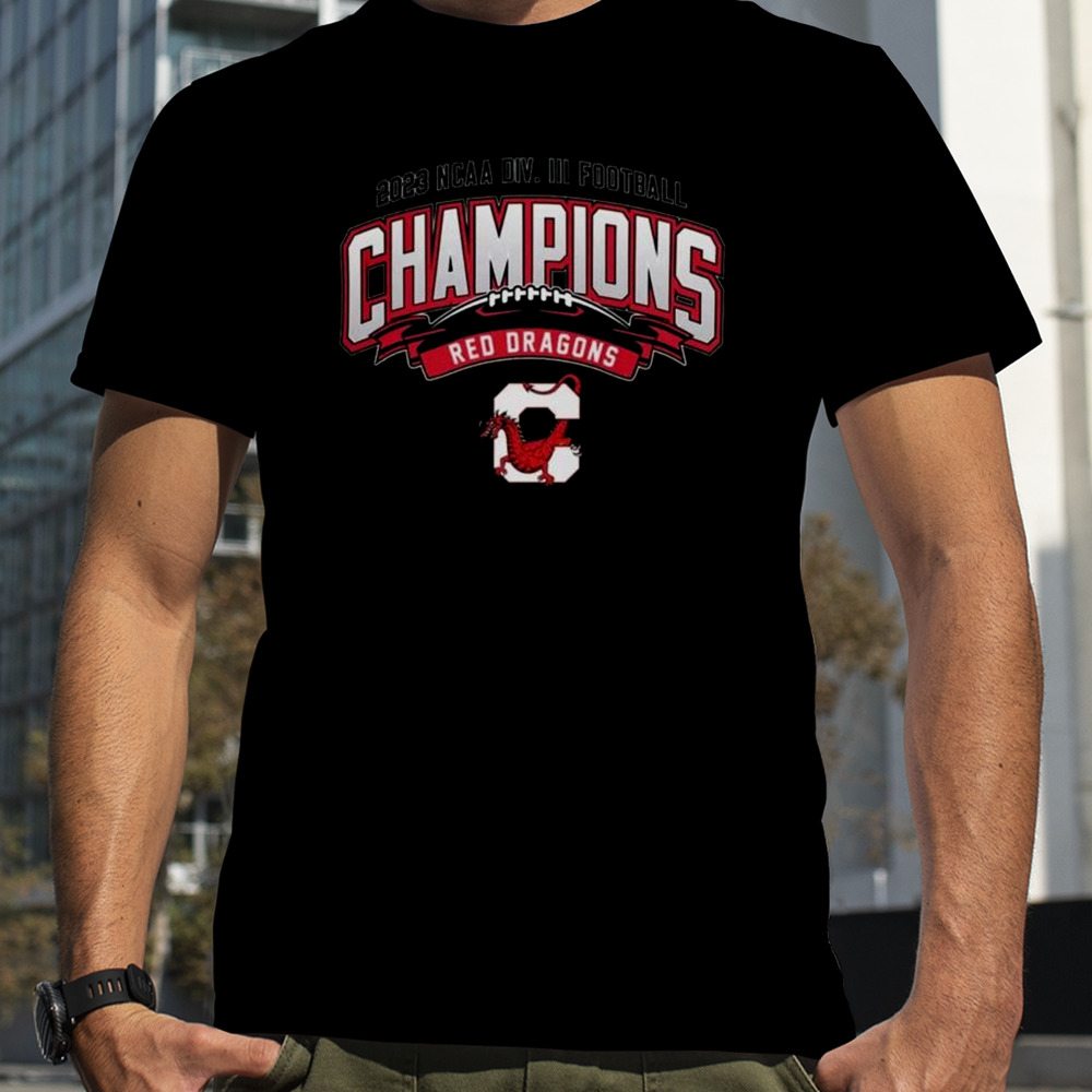 Cortland Red Dragons 2023 DIV Football Champions T-Shirt