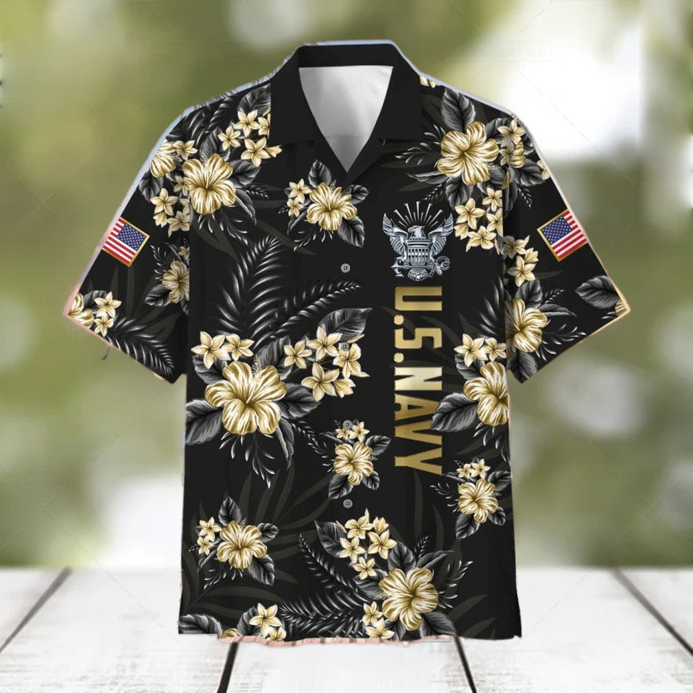 Flag’s colors embody unity US Navy Proudly Served Hawaiian Shirt For Veterans - Limotees