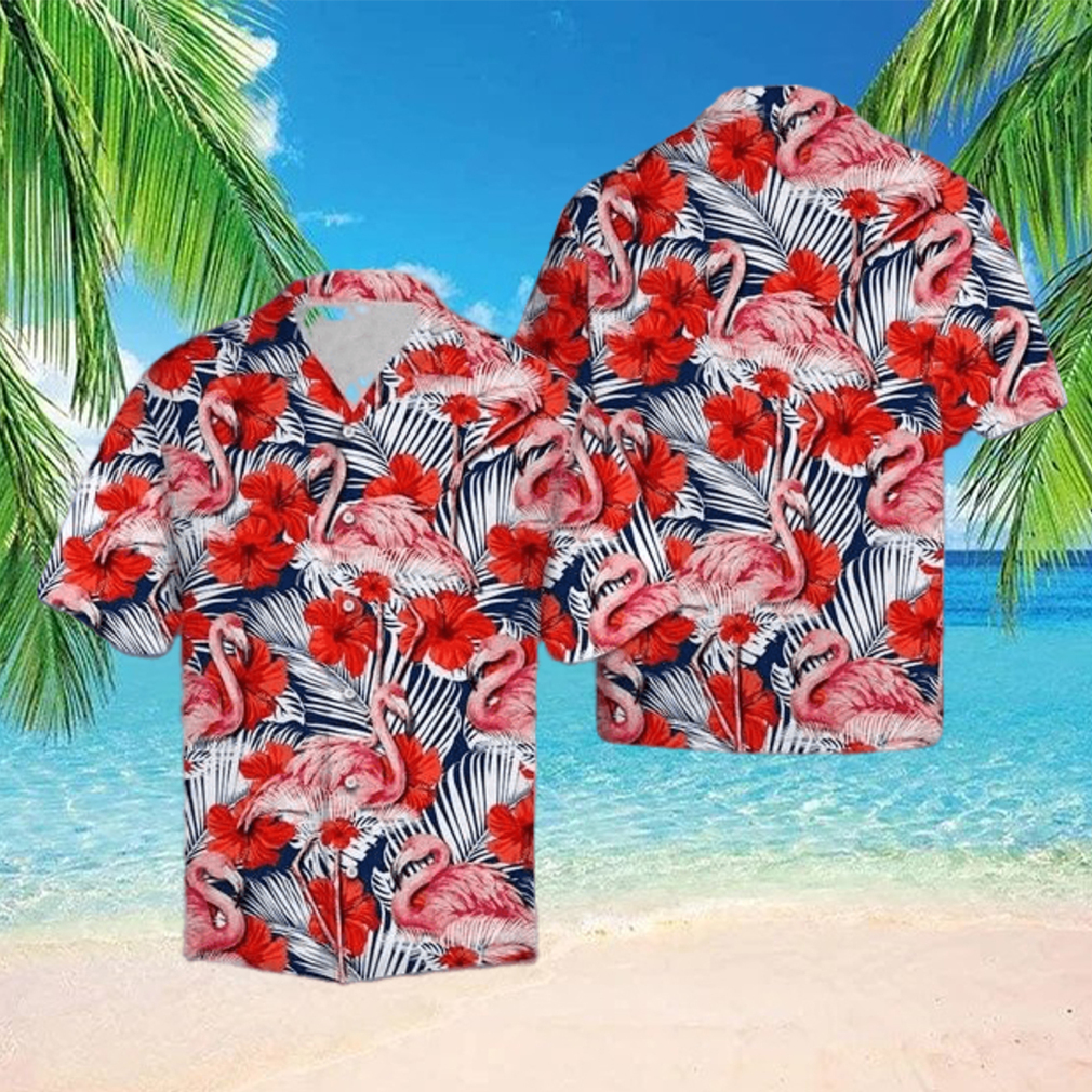 Flamingo Hibiscus Flower Hawaiian Shirt - Limotees