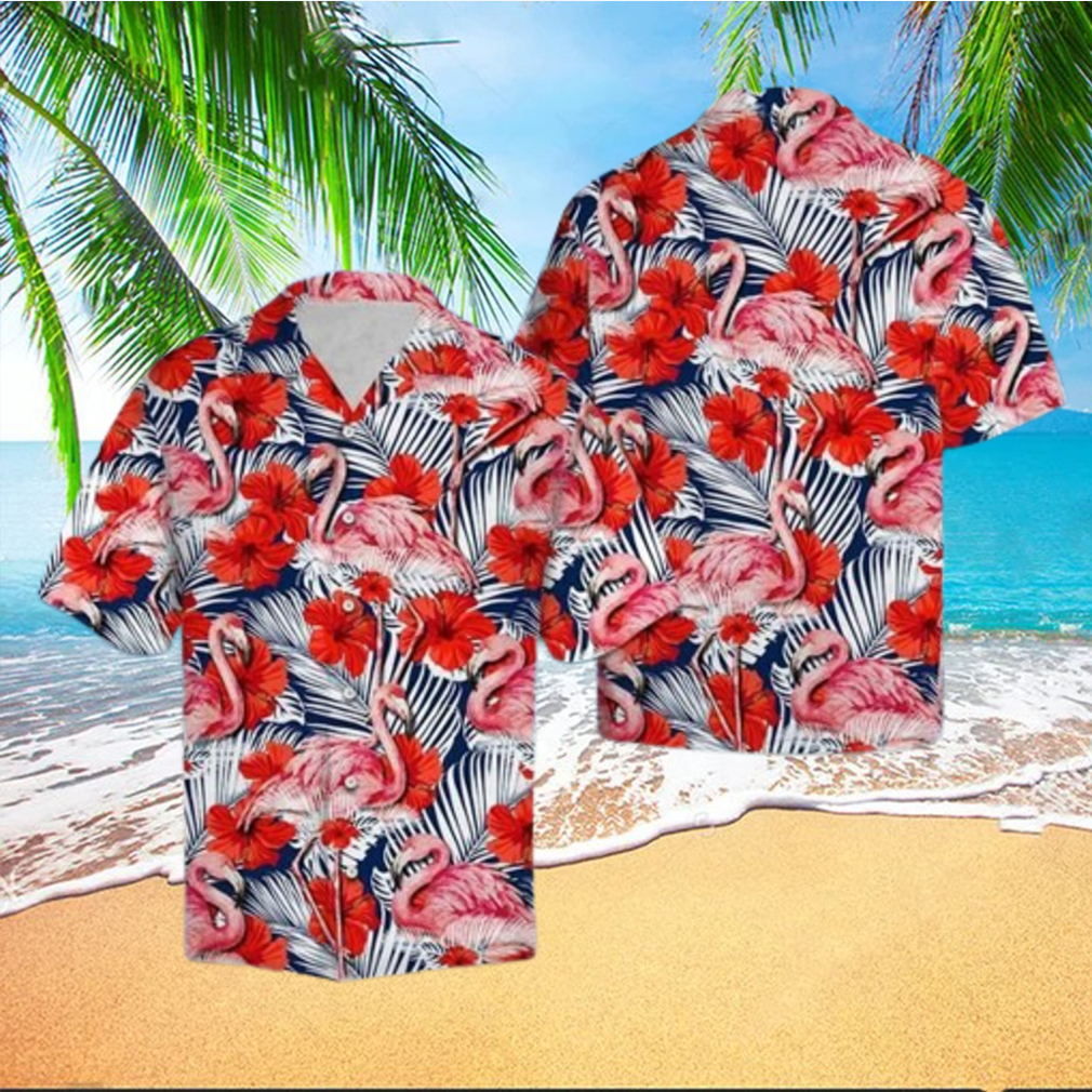 Flamingo Hibiscus Flower Hawaiian Shirt Unisex Adult Hw5505 hawaiian shirt - Limotees