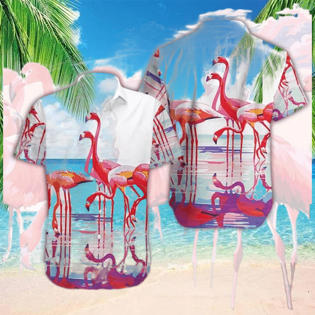 Flamingo Reflection Unisex Hawaiian Shirt - Limotees