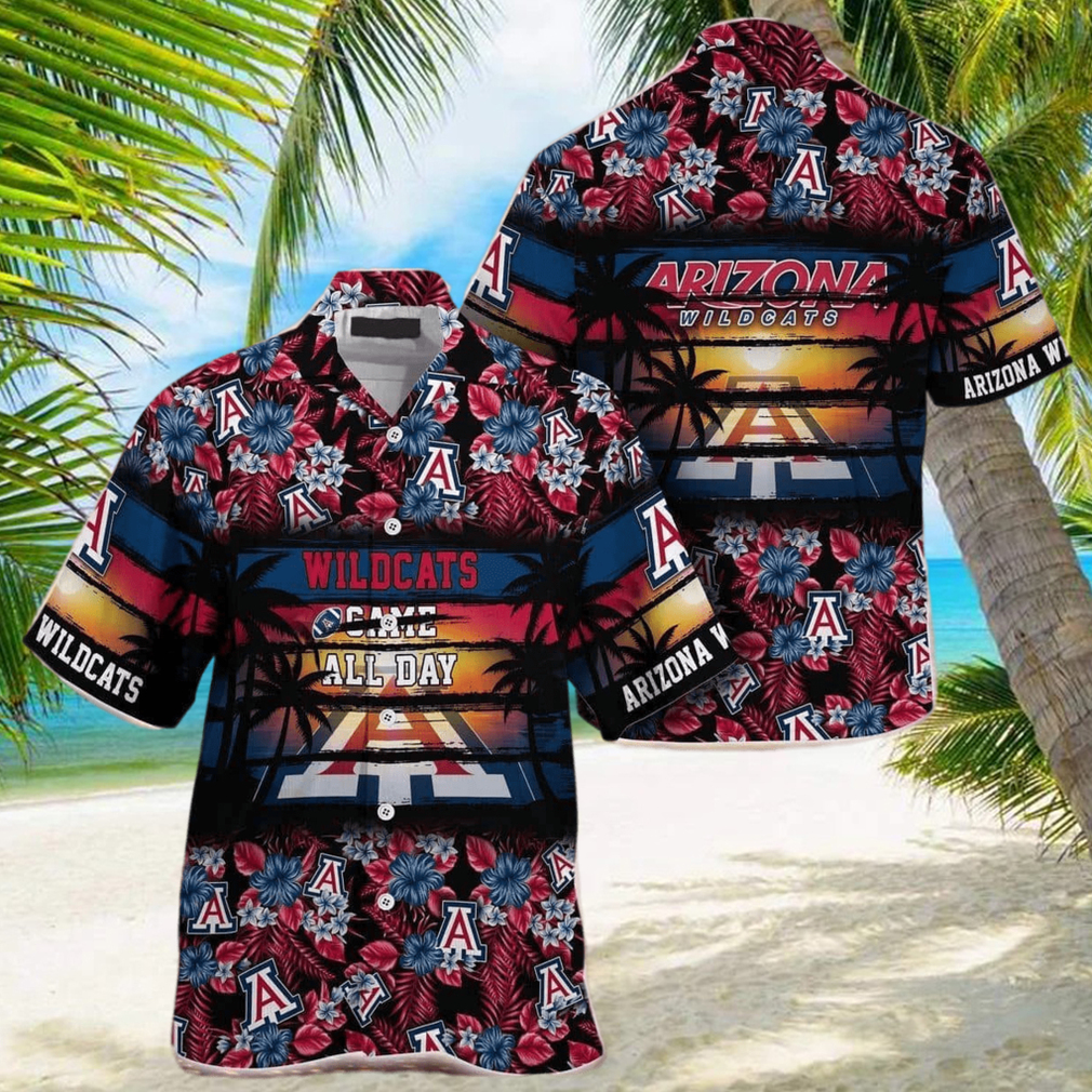 Floral Aloha NCAA Arizona Wildcats Hawaiian Shirt Came All Day - Limotees