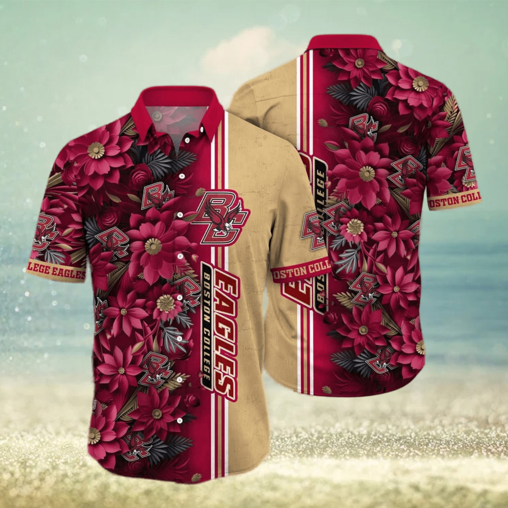 Floral Aloha NCAA Boston College Eagles Hawaiian Shirt Gift For Beach Lovers - Limotees