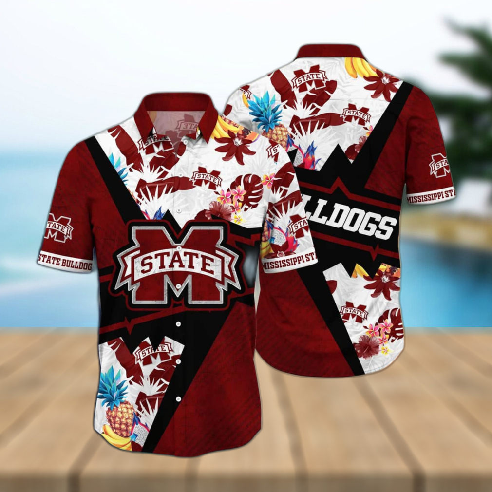 Floral Aloha NCAA Mississippi State Bulldogs Hawaiian Shirt Gift For Beach Trip - Limotees