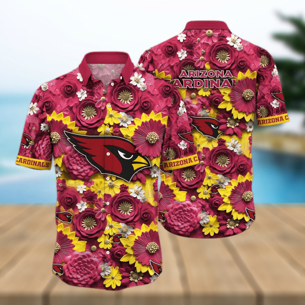 Floral Aloha NFL Arizona Cardinals Hawaiian Shirt Gift For Beach Vacation - Limotees