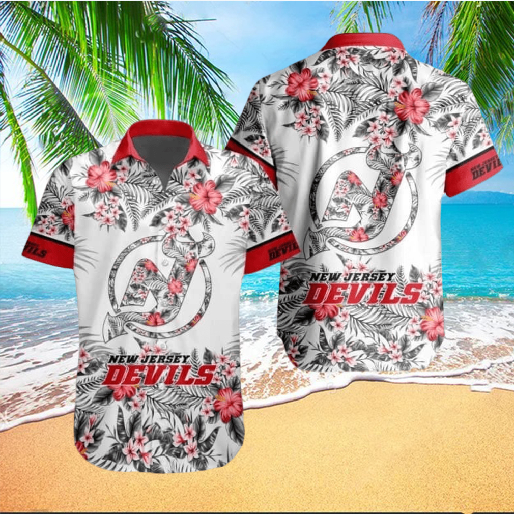 Floral Aloha New Jersey Devils Hawaiian Shirt - Limotees