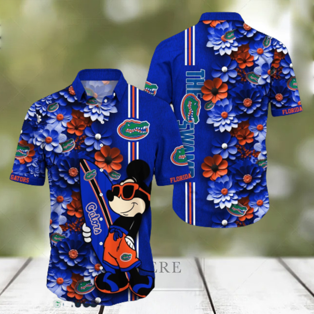 Florida Gators Aloha Mick Pattern Hawaiian Shirt For Fans - Limotees