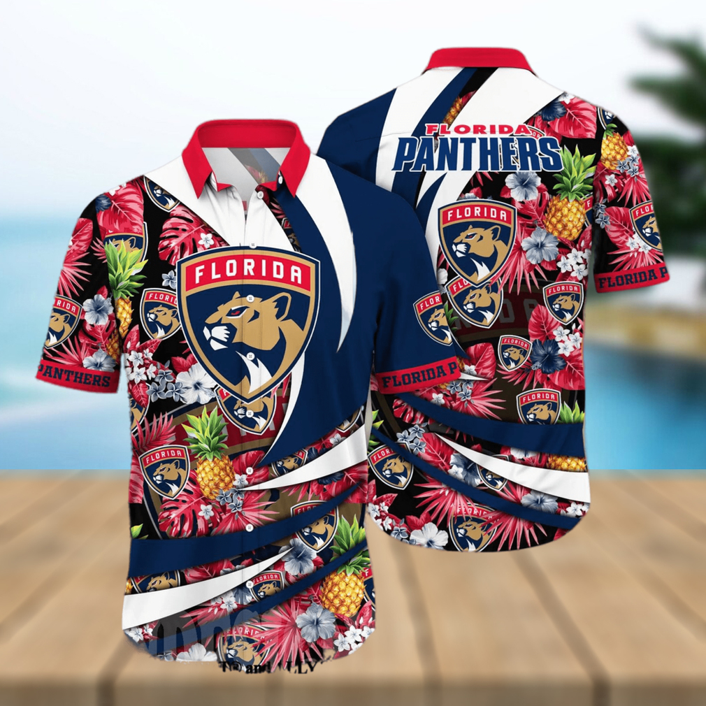 Florida Panthers NHL Flower All Over Printed Unisex Hawaiian Shirt - Limotees