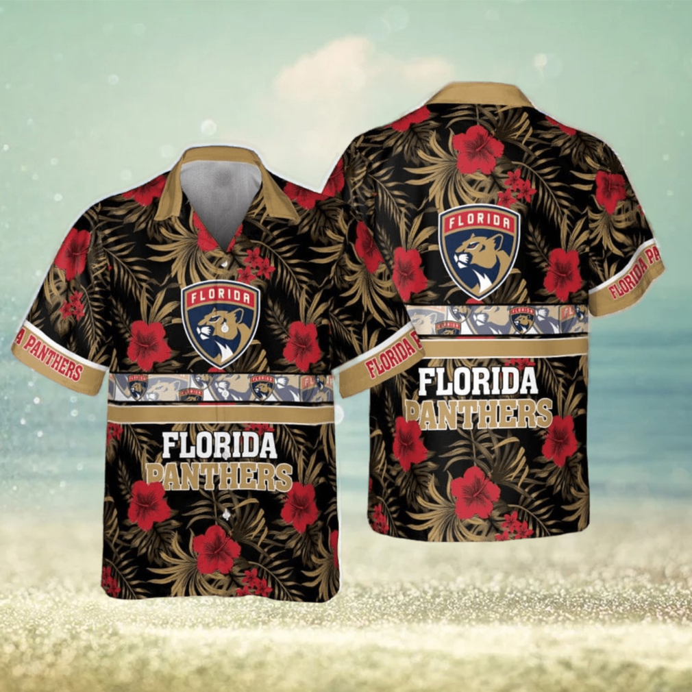 Florida Panthers National Hockey League 2023 Hibiscus Pattern Hawaiian Shirt - Limotees