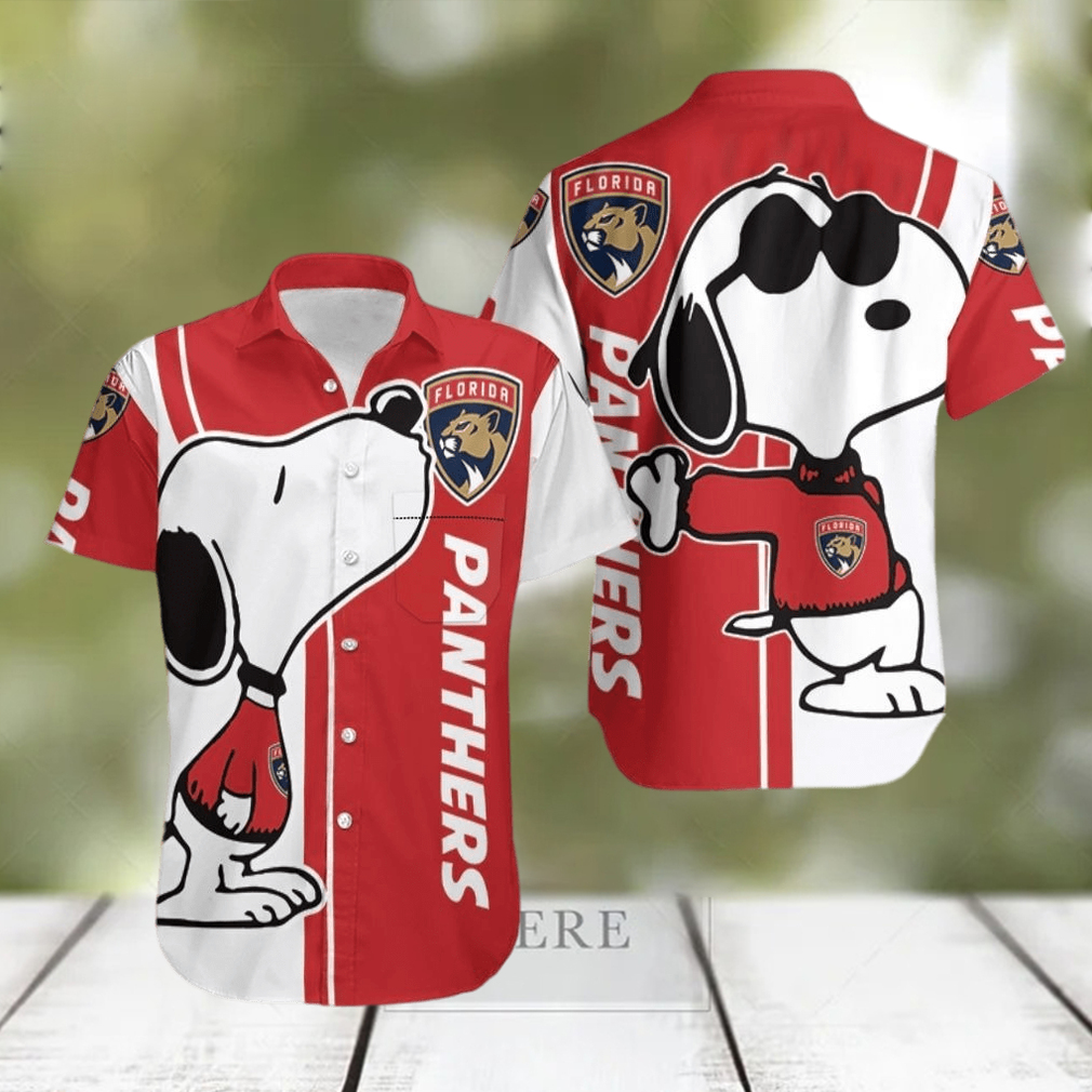 Florida Panthers Snoopy Lover 3D Printed Hawaiian Shirt - Limotees