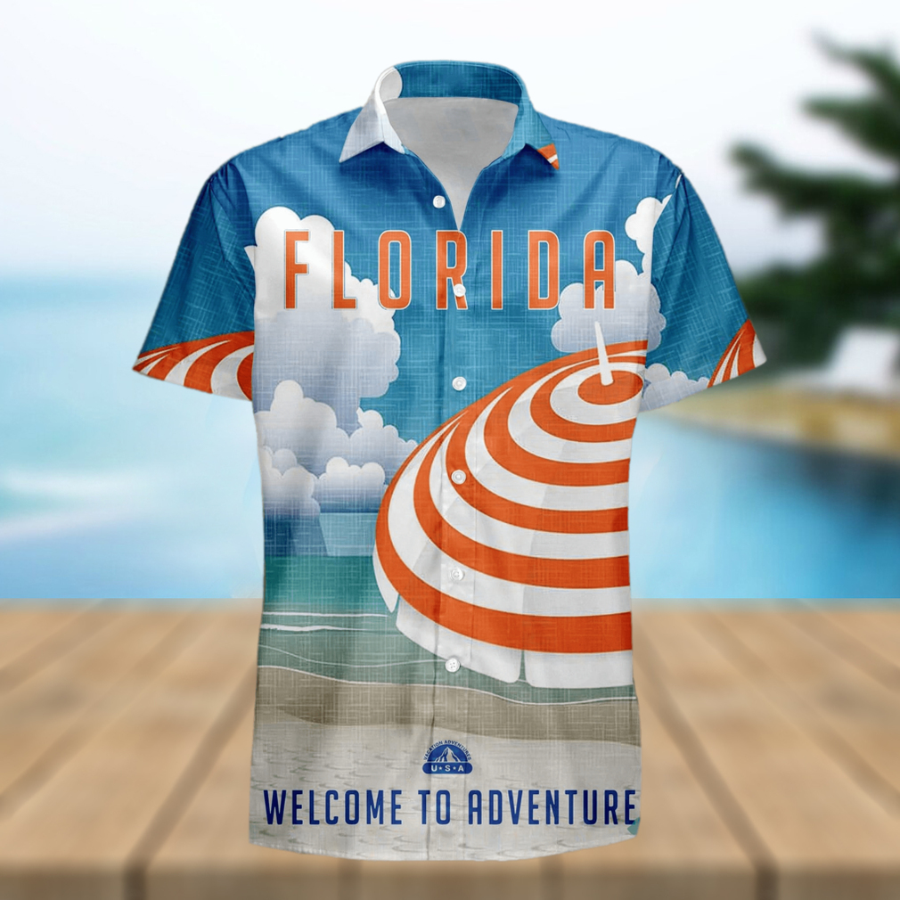 Florida Retro Style Travel Summer 3D Hawaiian Shirt - Limotees