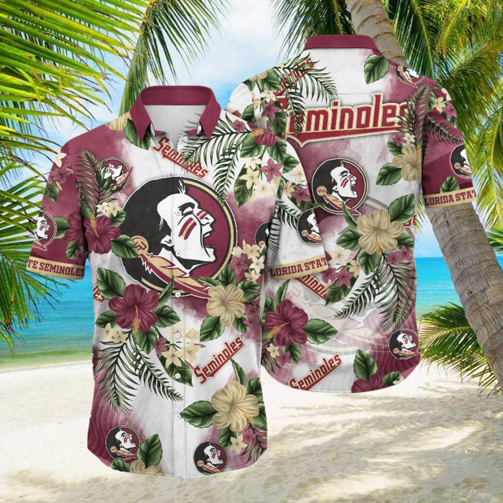 Florida State Seminoles NCAA Hawaiian Shirt Sun Showerstime Aloha Shirt - Limotees