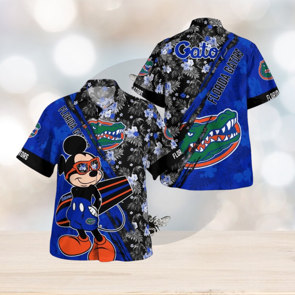 Florida_Gators_Mickey_Mouse_Floral_Short_Sleeve_Hawaii_Shirt_npfiy6 - Limotees