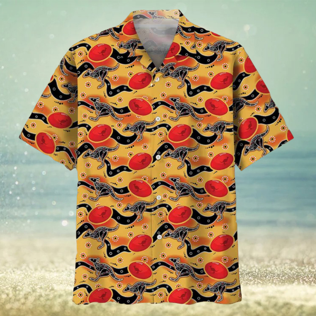 Football Lover Aboriginal Pattern Hawaiian Shirt - Limotees