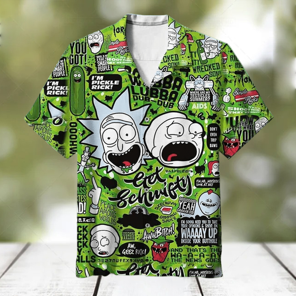 Funny Aloha Rick And Morty Hawaiian Shirt Summer Trip Gift - Limotees