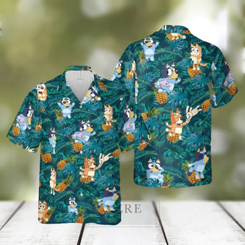 Funny Bluey Aloha Hawaiian Beach Shirts Thoughtful Personalized Gift For The Whole Family - Limotees