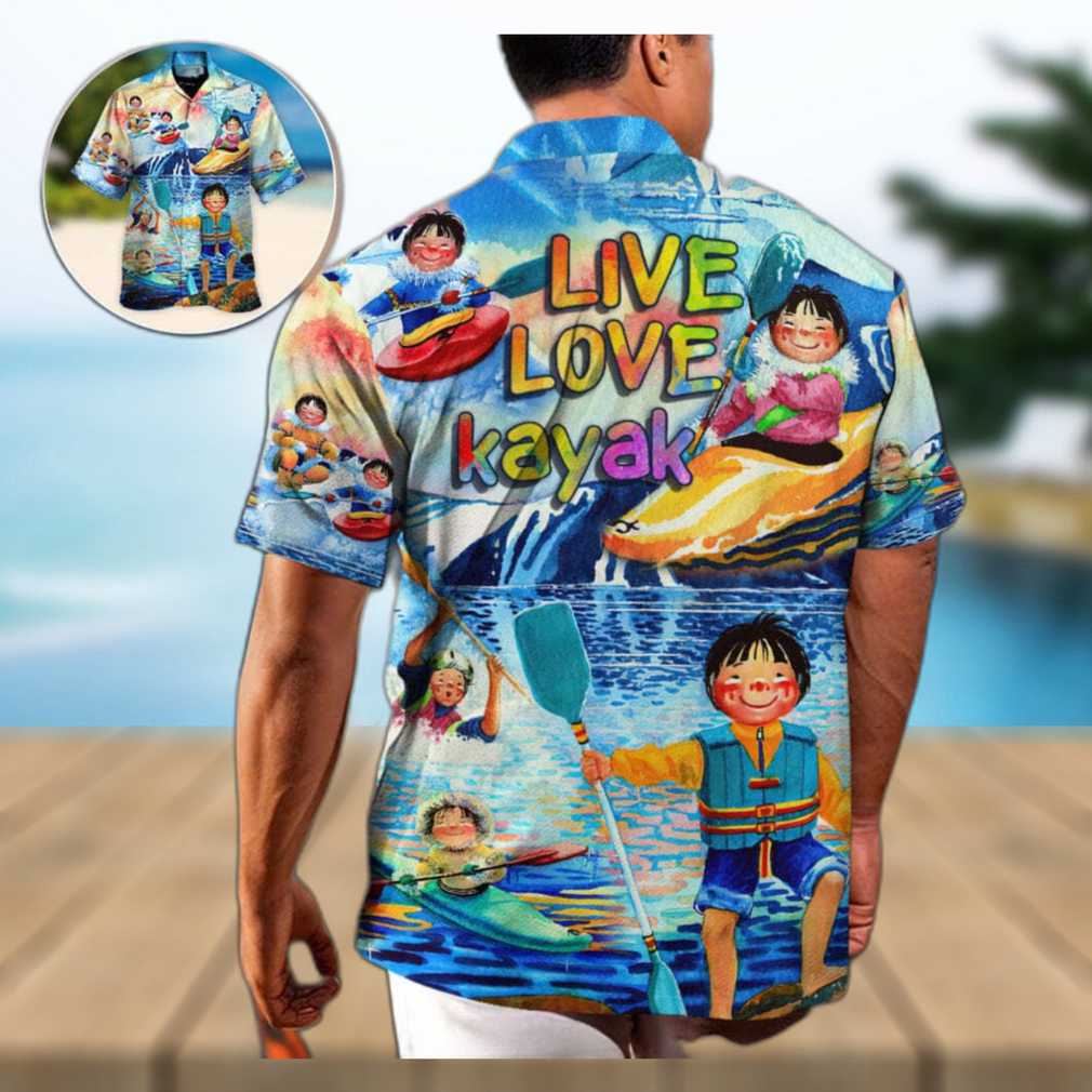 Funny Children Playing Kayaking Live Love Hawaiian Shirt - Limotees