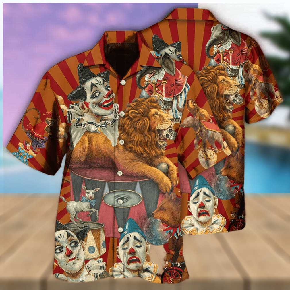 Funny Clown Happy Lion Hawaiian Shirt Gift For Beach Vacation - Limotees